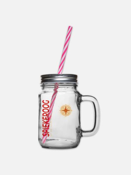 Spiekeroog - Henkelglas mit Schraubdeckel - Klar