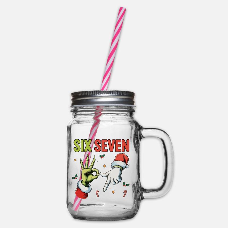 Six Seven Bruh Santa - Bocal à boisson - transparent