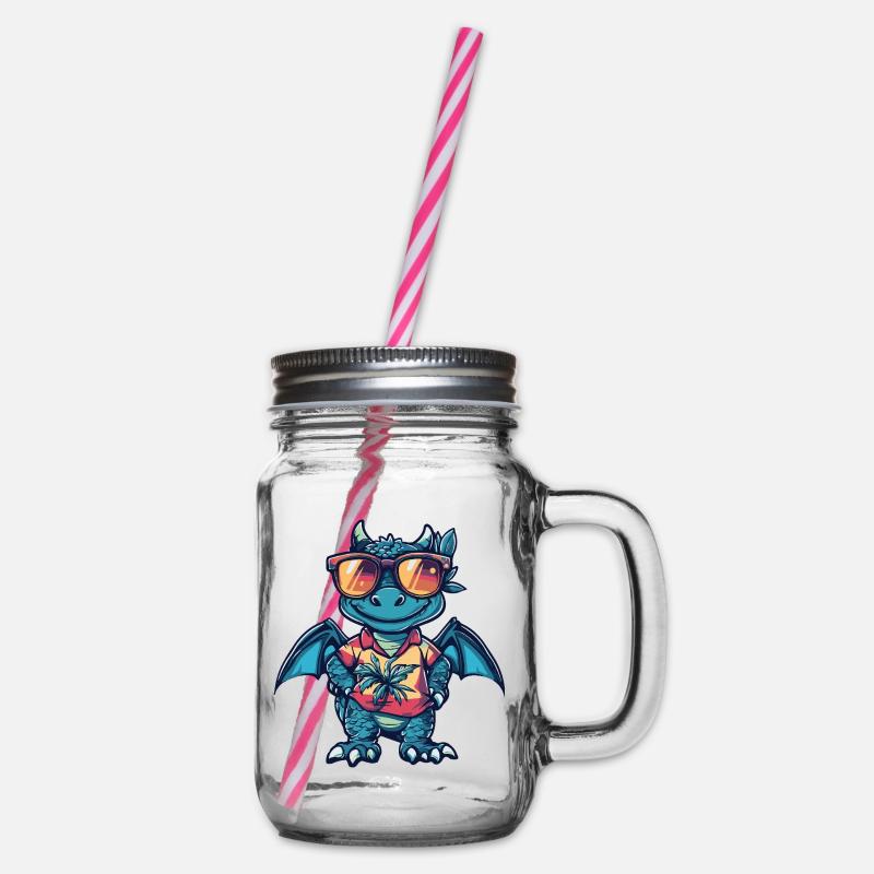 Dragon Comic Holiday - Bocal à boisson - transparent