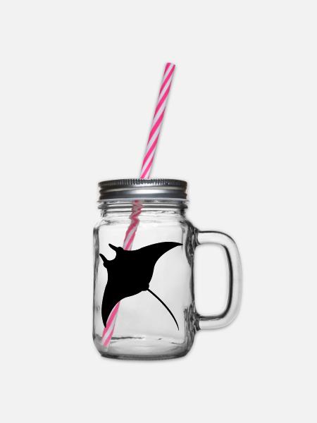 Mantarochen - Henkelglas mit Schraubdeckel - Klar