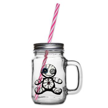 Voodoo Puppe  - Henkelglas mit Schraubdeckel - Klar - Rechts