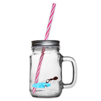 Ant - Glass jar with handle and screw cap - clear - Right