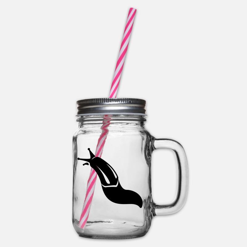 Nacktschnecke - Henkelglas mit Schraubdeckel - Klar