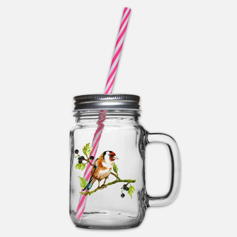 oiseau - Bocal à boisson - transparent