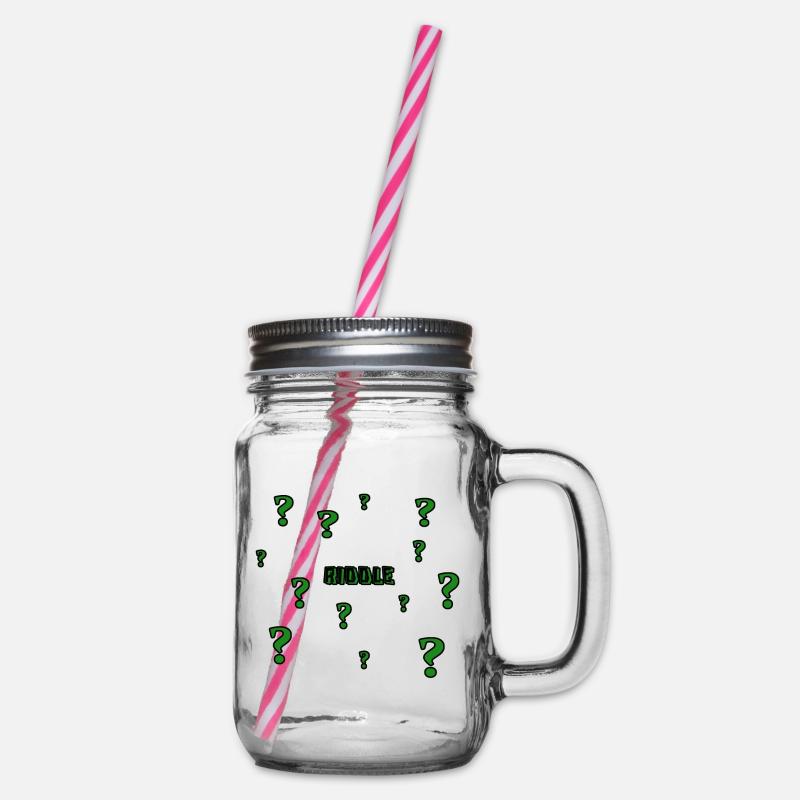 Rätsel - Henkelglas mit Schraubdeckel - Klar