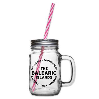 Les îles Baléares - Bocal à boisson - transparent - Droite