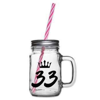 33 Couronne numérique - Bocal à boisson - transparent - Droite
