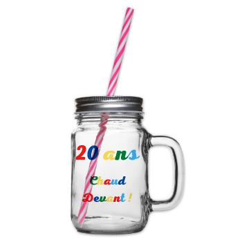 20 ans chaud devant! - Bocal à boisson - transparent - Droite