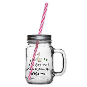 Lustige Geschenke zu Weihnachten - Henkelglas mit Schraubdeckel - Klar - Rechts