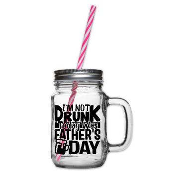 Humour papa cadeau pour fête des pères - Bocal à boisson - transparent - Droite