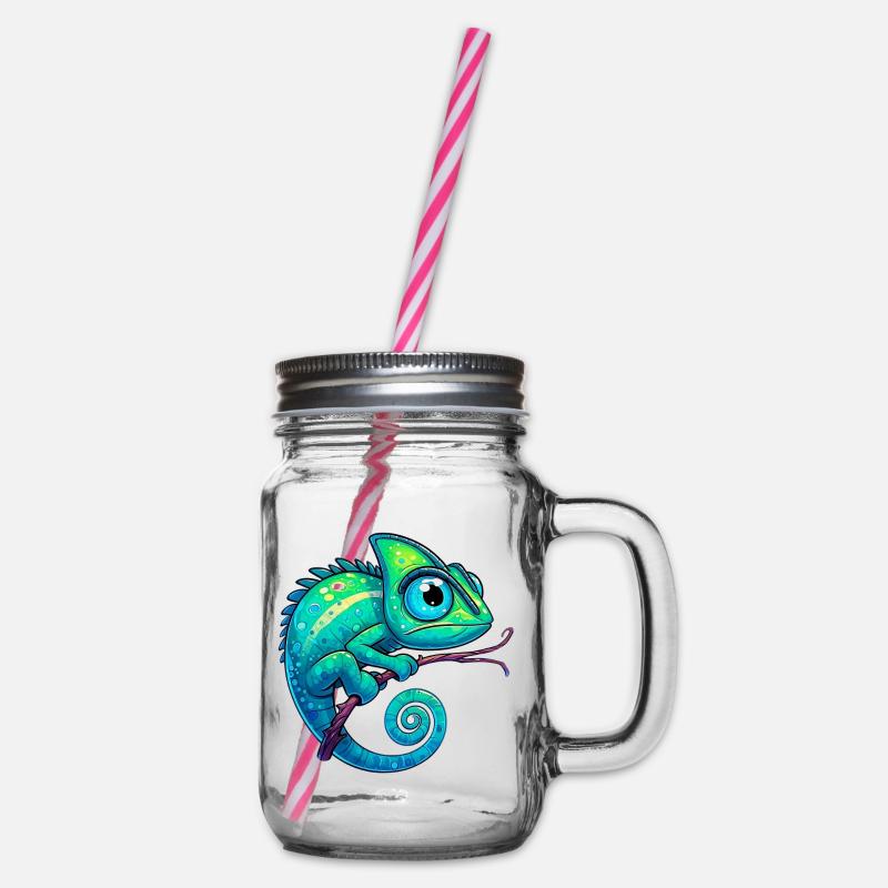Caméléon - Bocal à boisson - transparent