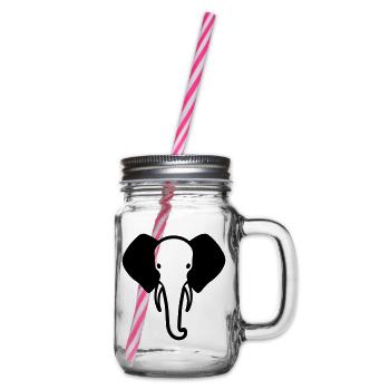 elephant - Bocal à boisson - transparent - Droite