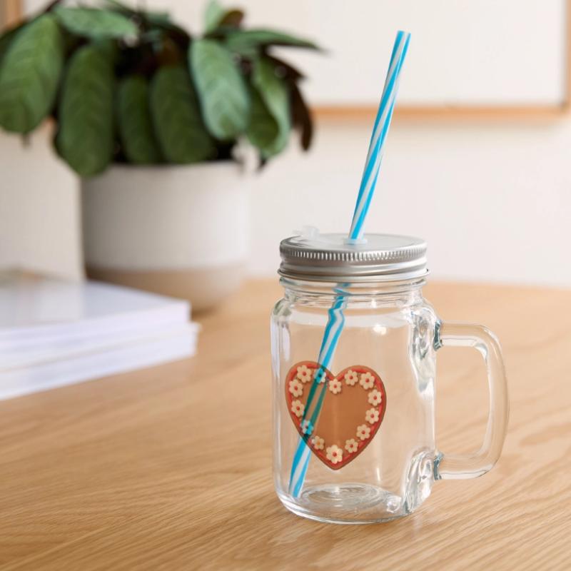 Muttertags Geschenk Mutter Muttertag Geschenkidee  Henkelglas mit Schraubdeckel