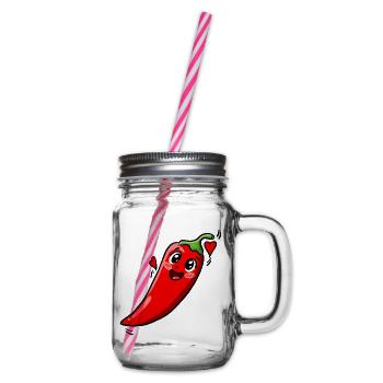 Chili_Pepper - Henkelglas mit Schraubdeckel - Klar - Rechts