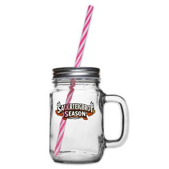 Sauerteigbrot Saison Design - Henkelglas mit Schraubdeckel - Klar - Rechts