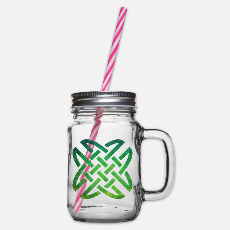 Celtic Knot - Henkelglas mit Schraubdeckel - Klar