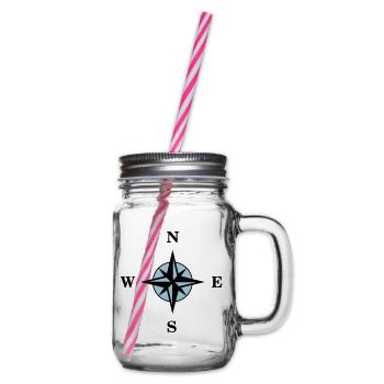 Compass - Glass jar with handle and screw cap - clear - Right