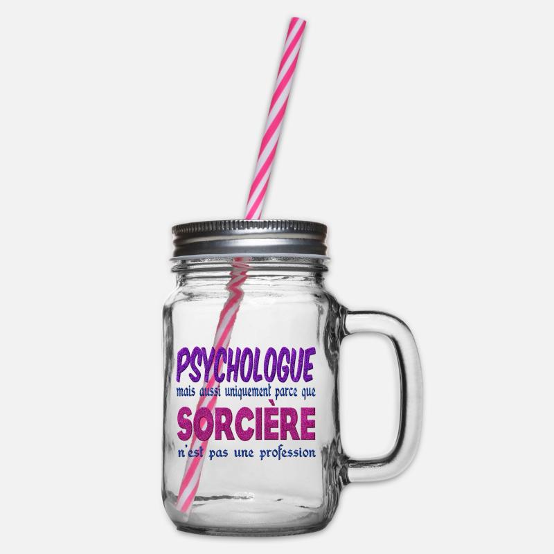 Psychologue Sorcière - Bocal à boisson - transparent