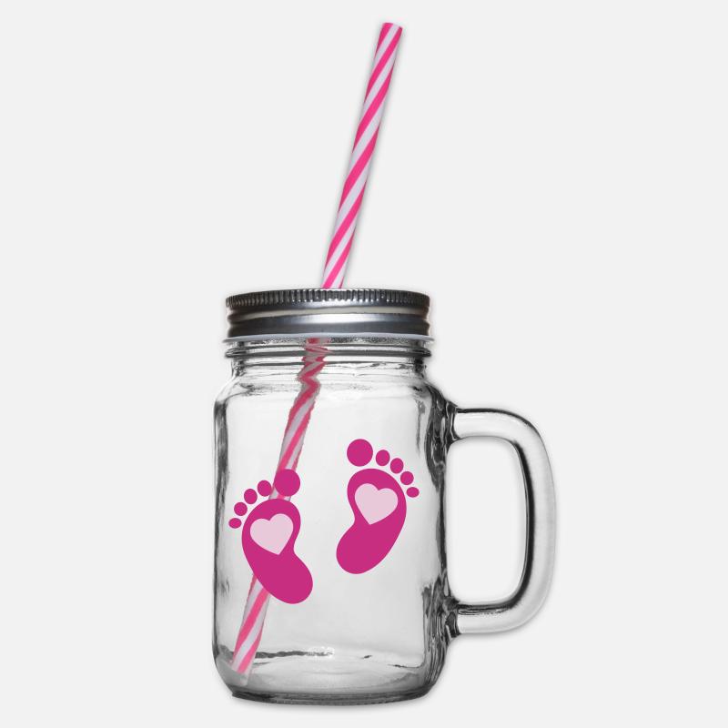 Bébé pieds - Bocal à boisson - transparent