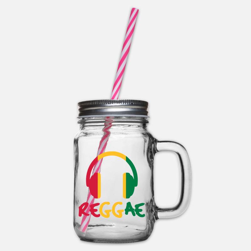 Reggae - Henkelglas mit Schraubdeckel - Klar