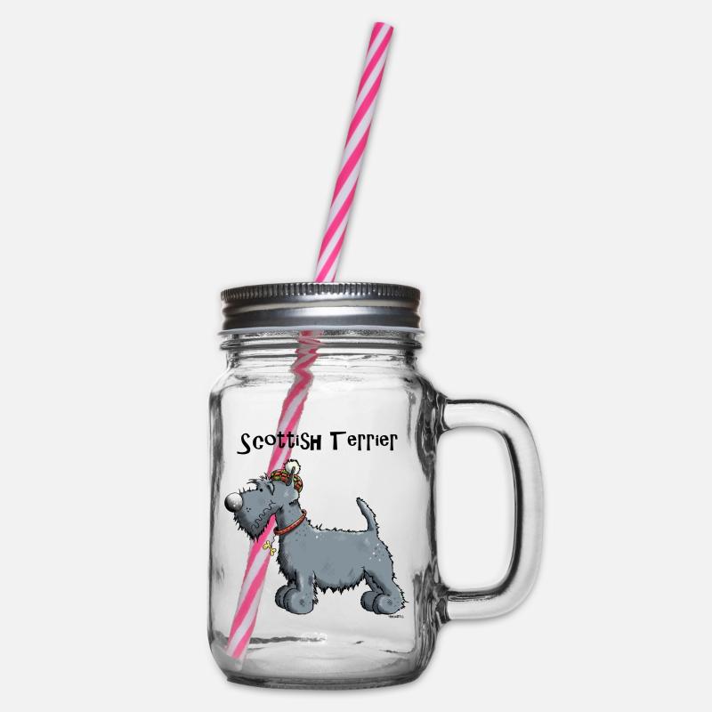 Mignon Scottish Terrier - Bocal à boisson - transparent