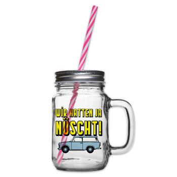  Universal Kombi , Wir hatten ja nüscht!(25 - Henkelglas mit Schraubdeckel - Klar - Rechts