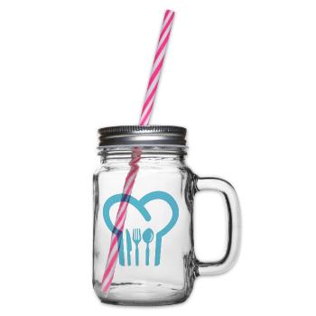 toque - Glass jar with handle and screw cap - clear - Right
