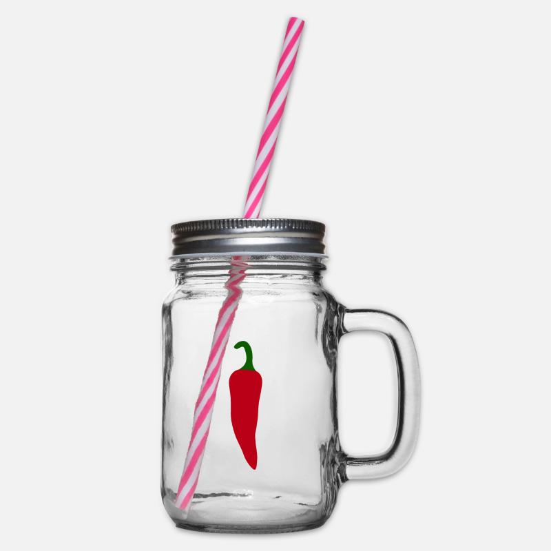 piment - Bocal à boisson - transparent