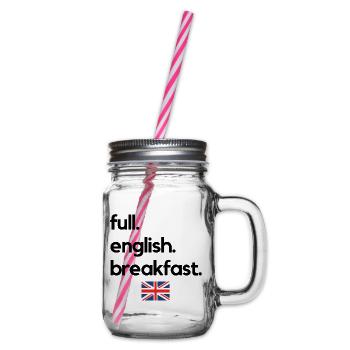 full. english. breakfast. - Glass jar with handle and screw cap - clear - Right