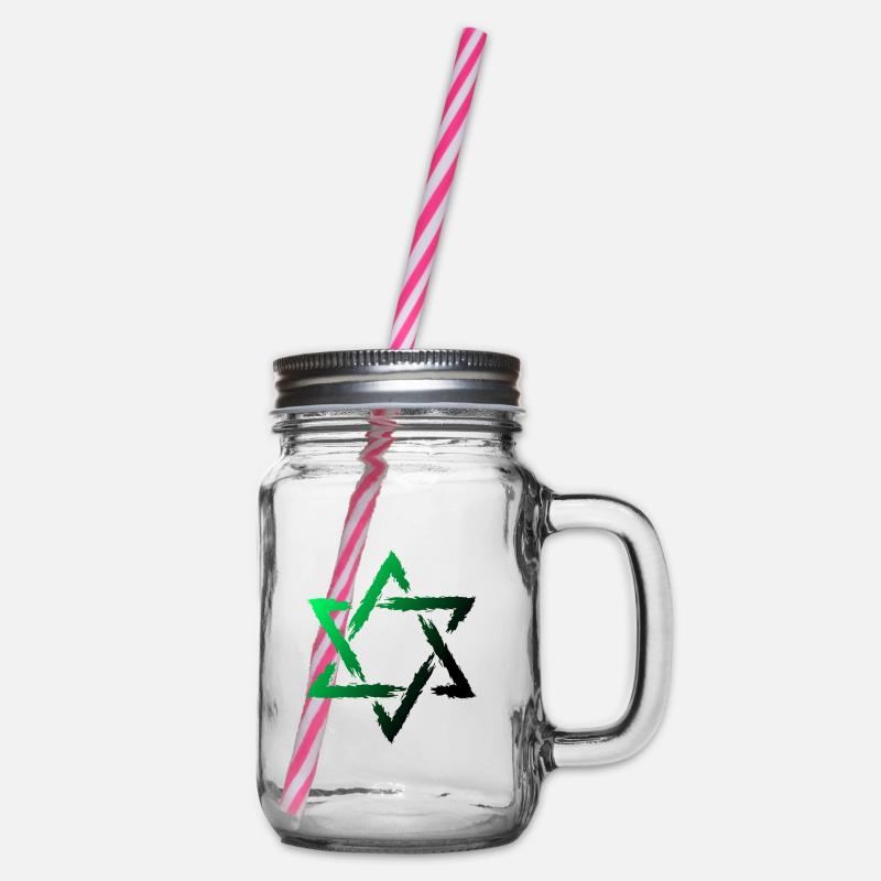 Davidstern Vert Judaïsme juif - Bocal à boisson - transparent