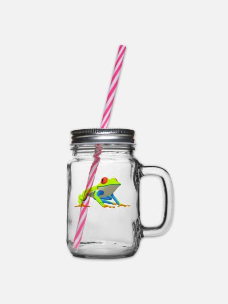 Frosch - Henkelglas mit Schraubdeckel - Klar