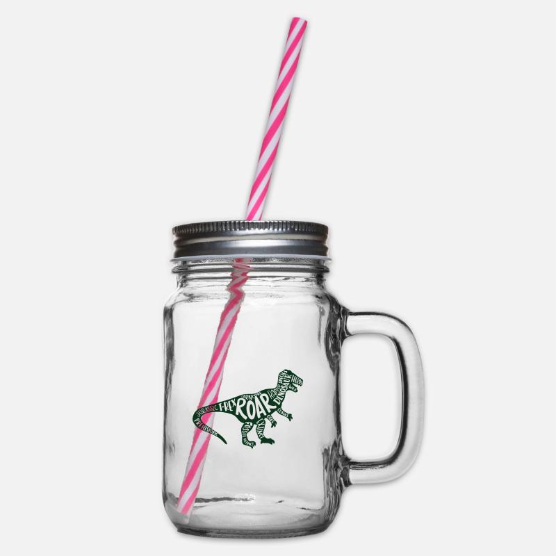 T-Rex Dinosaures Jurassic - Bocal à boisson - transparent