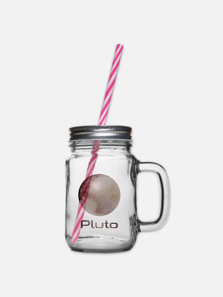 Pluto - Henkelglas mit Schraubdeckel - Klar
