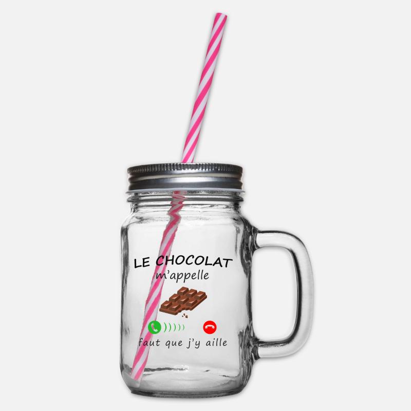 le chocolat m'appelle de la collection "appel" - Bocal à boisson - transparent