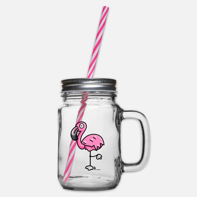 Flamingo - Bocal à boisson - transparent