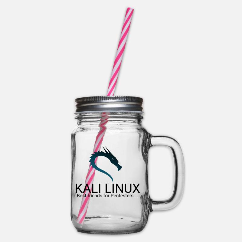 Kali Linux - Henkelglas mit Schraubdeckel - Klar