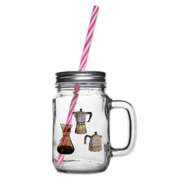 3x cafetières café Elexier de la vie - Bocal à boisson - transparent - Droite