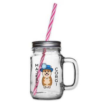Majesté Corgi - Bocal à boisson - transparent - Droite