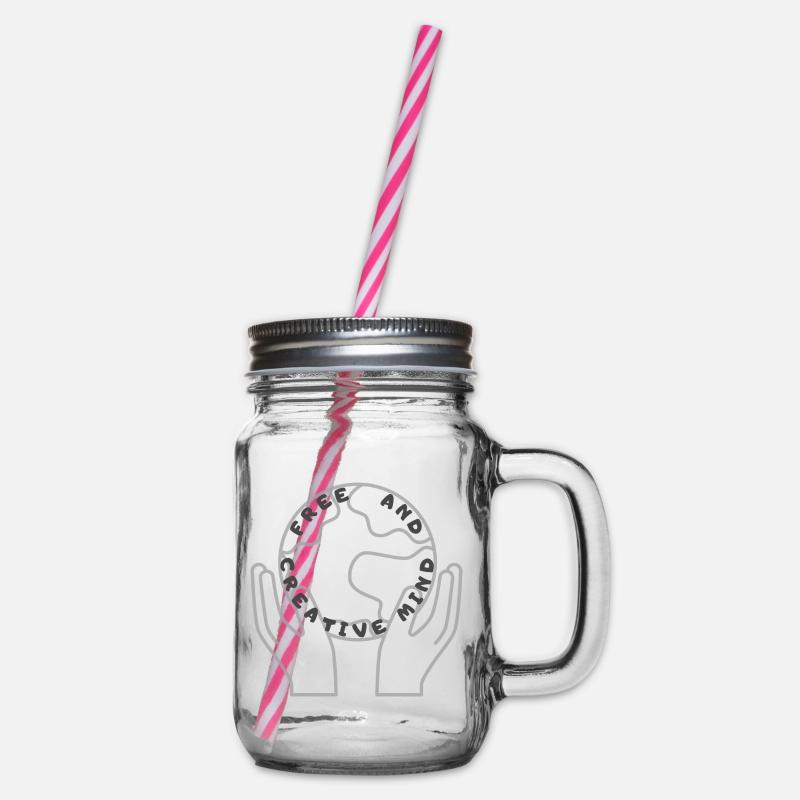 Free and creative mind. - Bocal à boisson - transparent