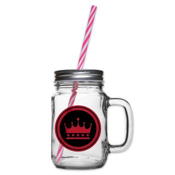 Symbole de la couronne - Bocal à boisson - transparent - Droite