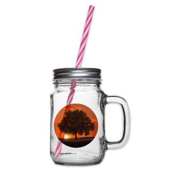 Baum - Henkelglas mit Schraubdeckel - Klar - Rechts