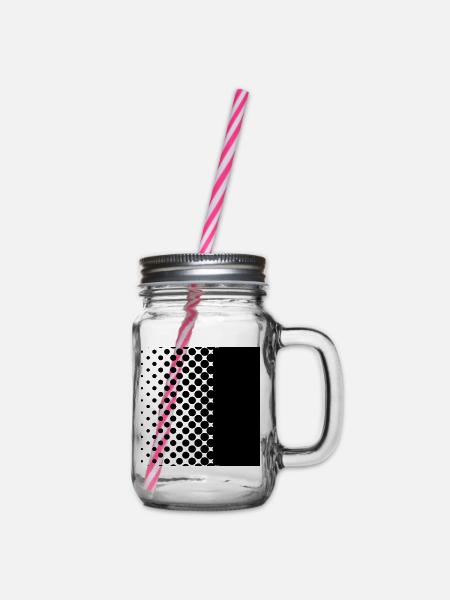 Black points - Henkelglas mit Schraubdeckel - Klar