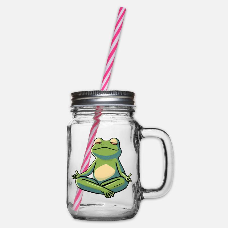 Grenouille douce - Bocal à boisson - transparent