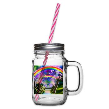 Arc-en-ciel au printemps - Bocal à boisson - transparent - Droite