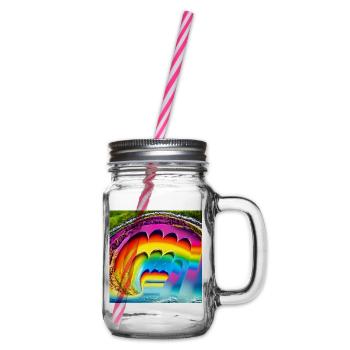 Arc-en-ciel en été - Bocal à boisson - transparent - Droite