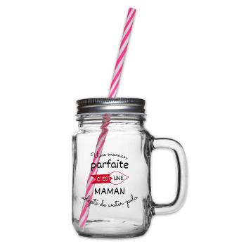 maman parfaite, maman adepte de water polo - Bocal à boisson - transparent - Droite