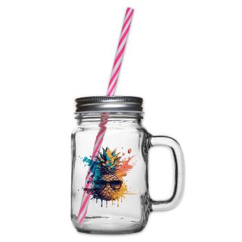Drôle de fruit d’ananas - Bocal à boisson - transparent - Droite