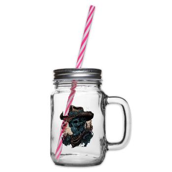 Zombie Cowboy - Glass jar with handle and screw cap - clear - Right