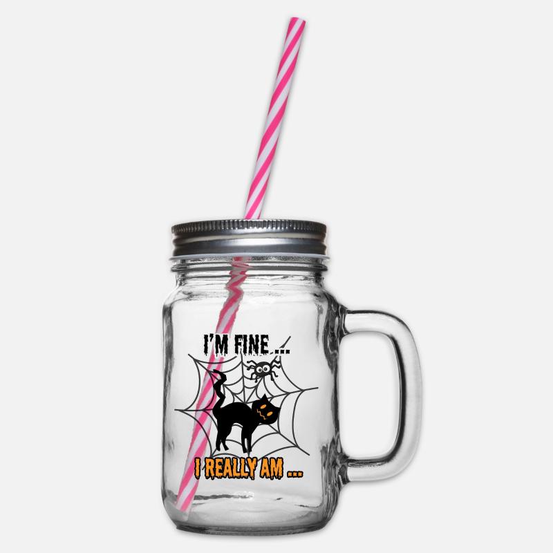 i m fine..i really am.. - Bocal à boisson - transparent
