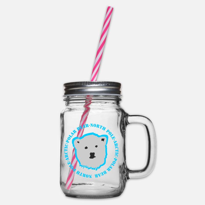 Eisbär 3 - Henkelglas mit Schraubdeckel - Klar